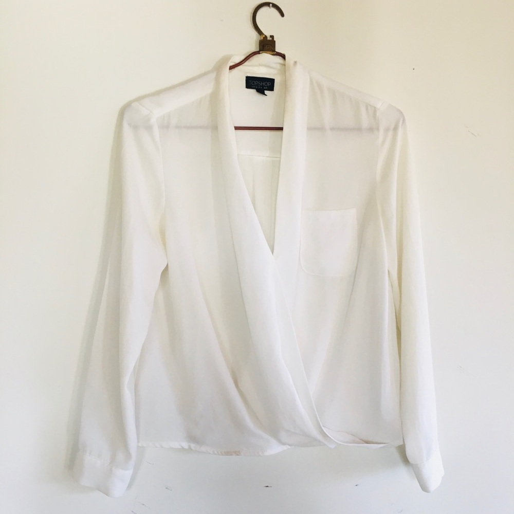TopShop white blouse